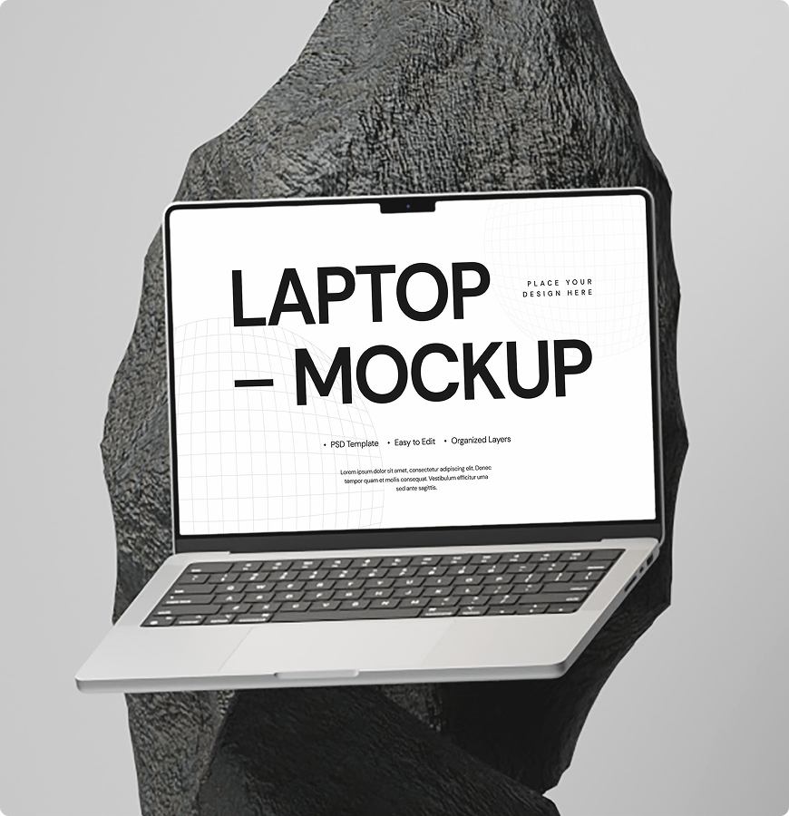 Laptop mockup