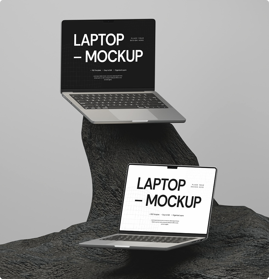 Laptop mockup